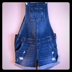 Denim Maternity Overalls